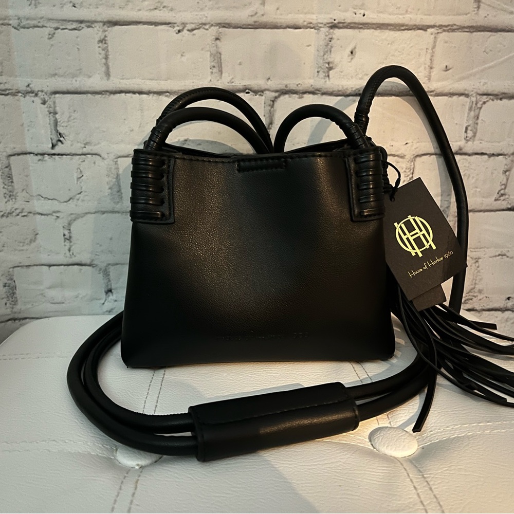 NWT House of Harlow 1960 Black Mini Bag